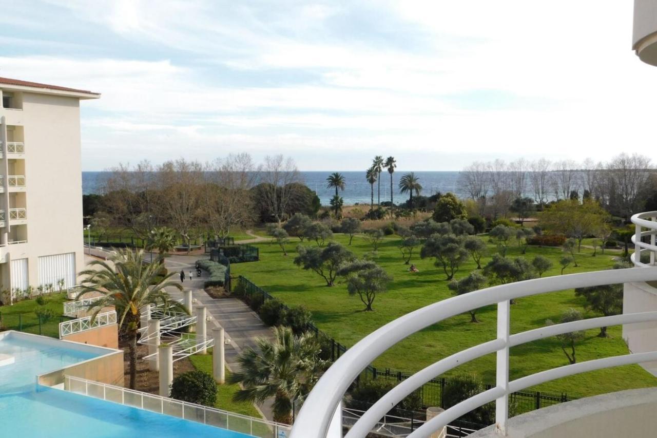 Apartament "T2 "Antibes Les Pins 3" Air Conditionned Sea View With Parking And Pool" Zewnętrze zdjęcie