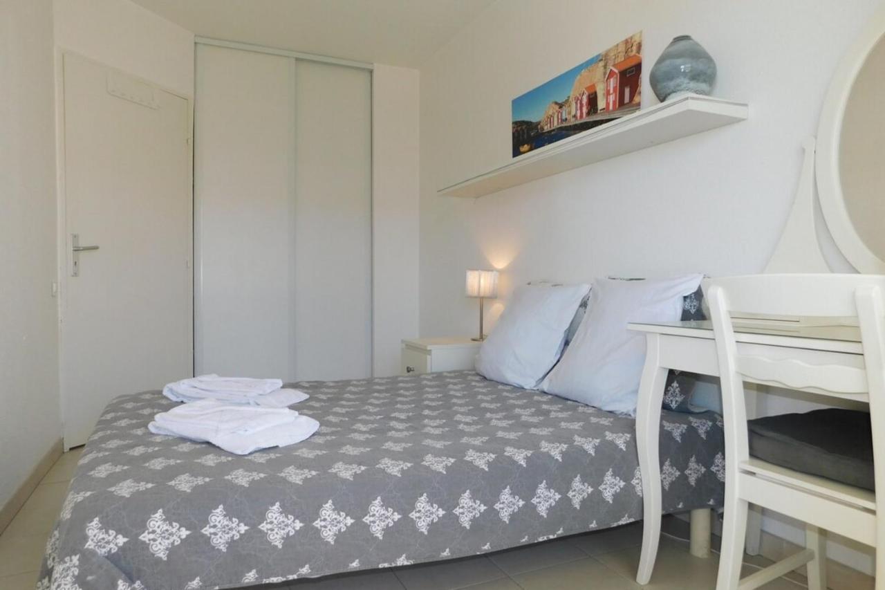 Apartament "T2 "Antibes Les Pins 3" Air Conditionned Sea View With Parking And Pool" Zewnętrze zdjęcie